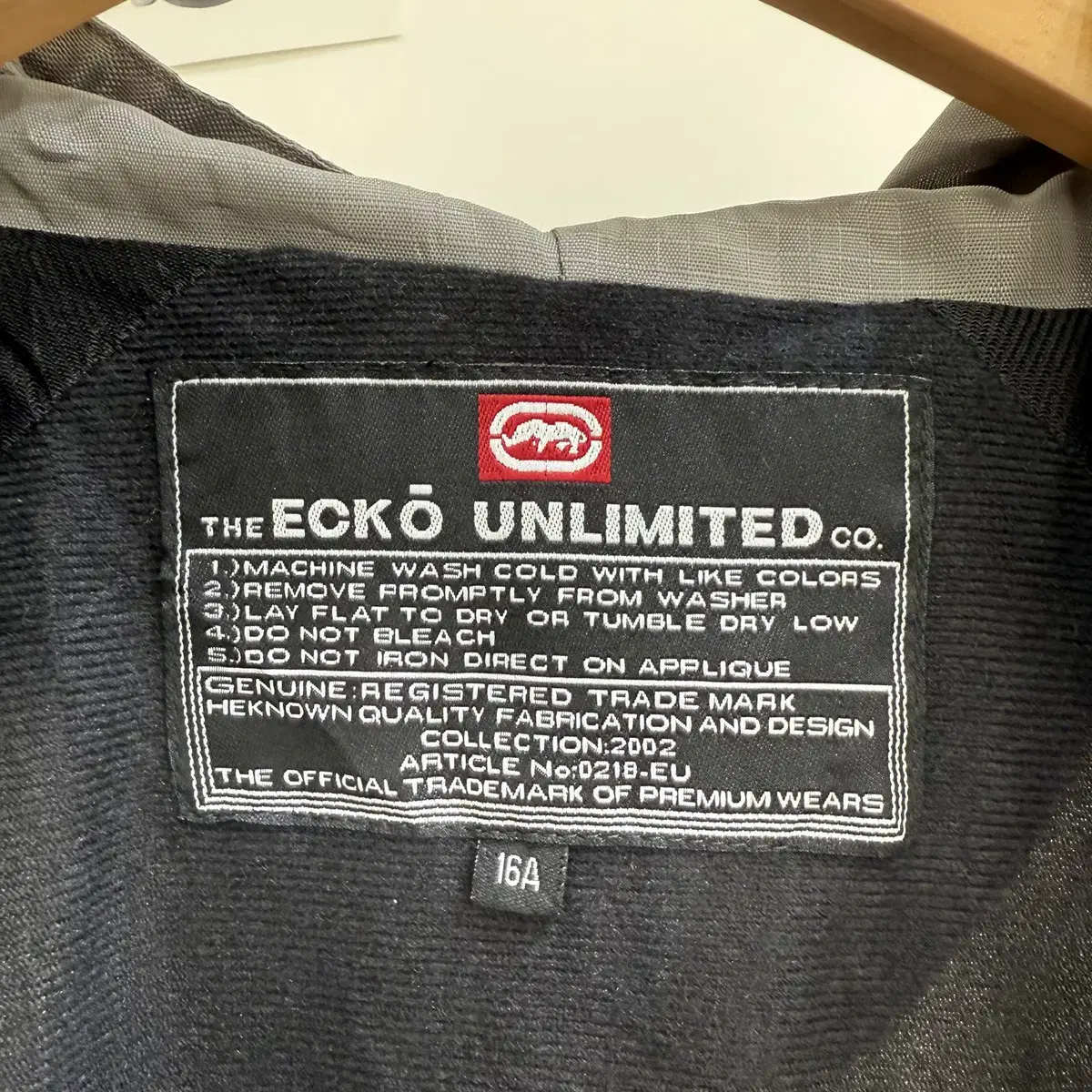 ECKO UNLTD 그레이 바람막이 반집업