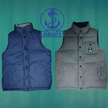 FIDELITY 리버서블 다운 베스트 울 피델리티 M