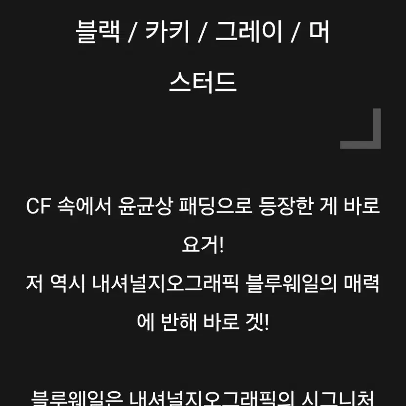 네셔널지오그래픽 블루레일 구스다운자켓 사이즈100 상태최상