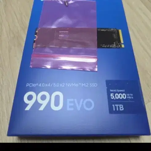 삼성 990 EVO 1TB NVMe SSD 미개봉 팝니다.