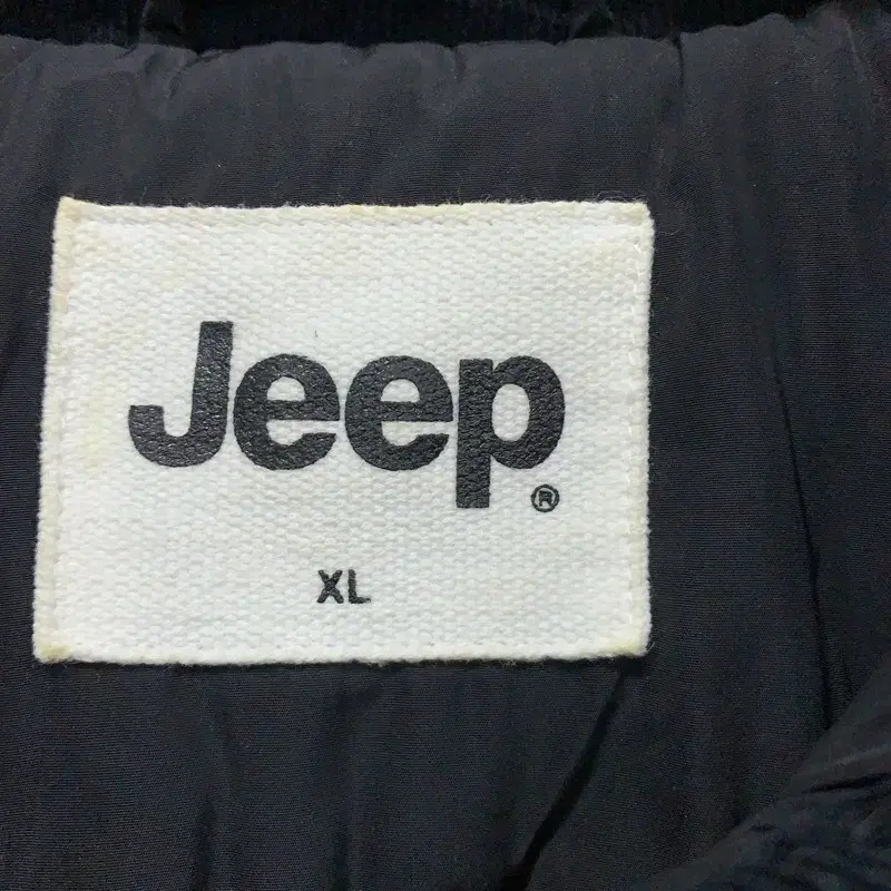 지프 JEEP 블랙 누빔 코듀로이 퀄팅자켓 105 G01681