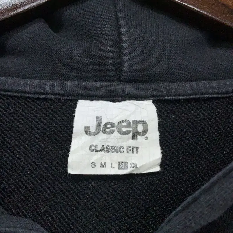 지프 JEEP 블랙 후드집업 105 G01683