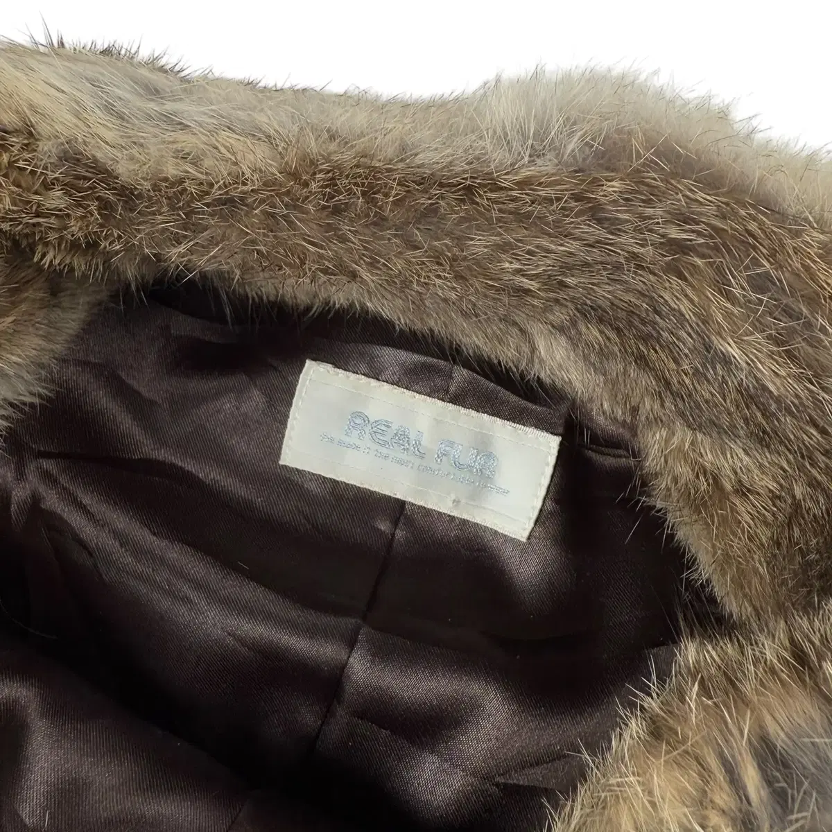 real fur 래빗퍼 베스트