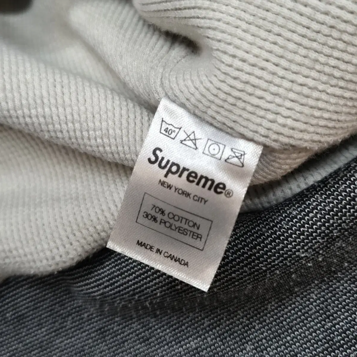 M) Supreme 슈프림 2010 아치로고 써멀 후드 집업