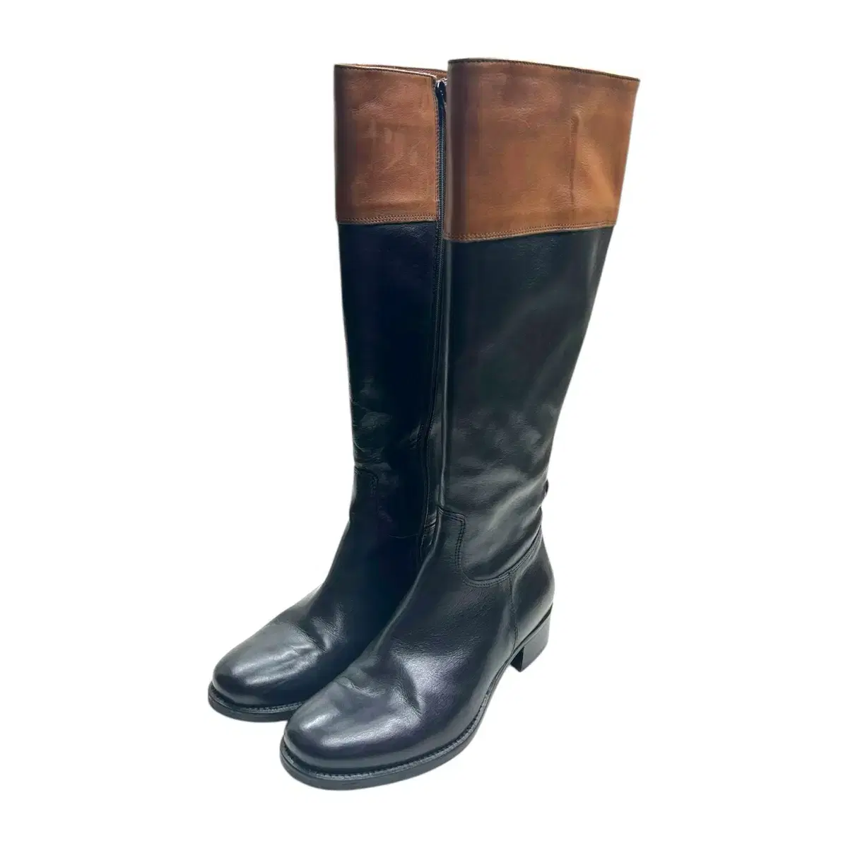 VERO CUOIO VERO CUOIO Italian workshop leather color coordinated boots 38(240)