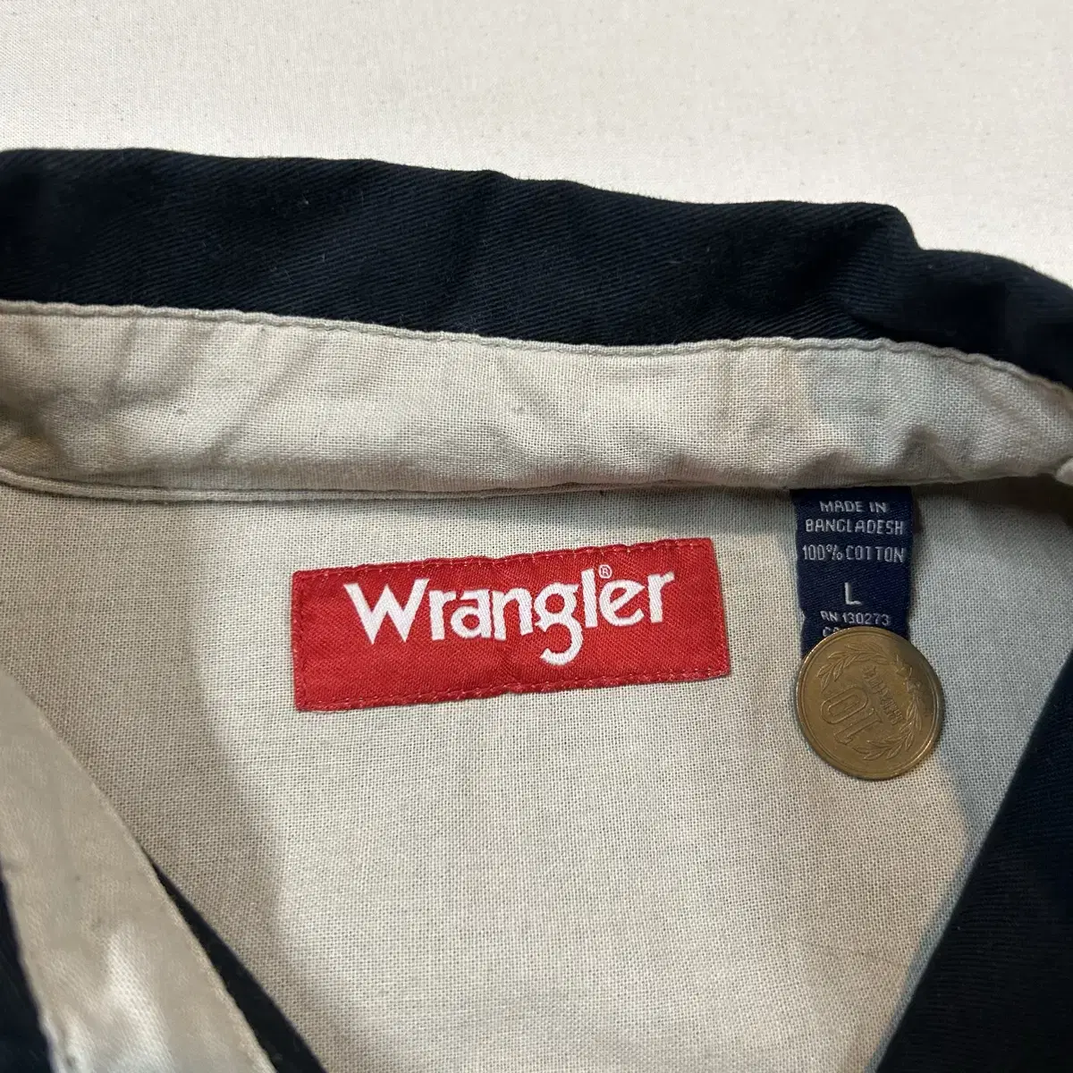 L) Wrangler 랭글러 투포켓 워크웨어 코튼 셔츠