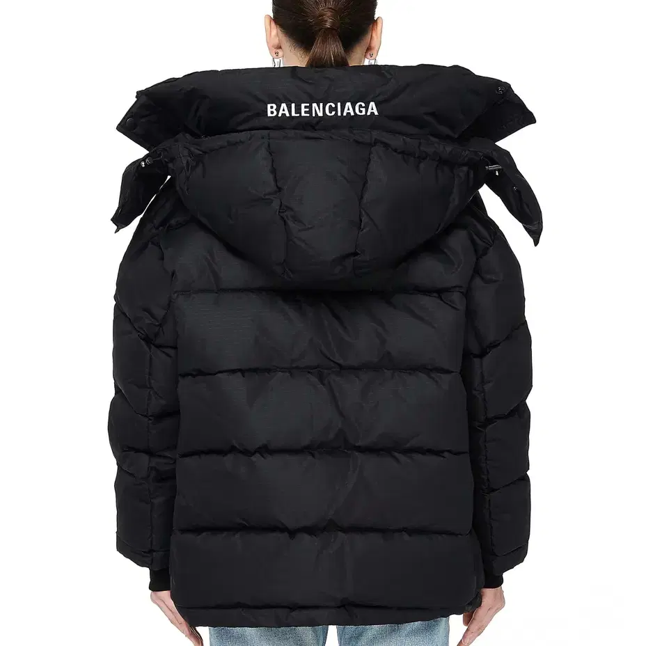 발렌시아가 Balenciaga 뉴 스윙 푸퍼 패딩 재킷 c컬 블랙 36