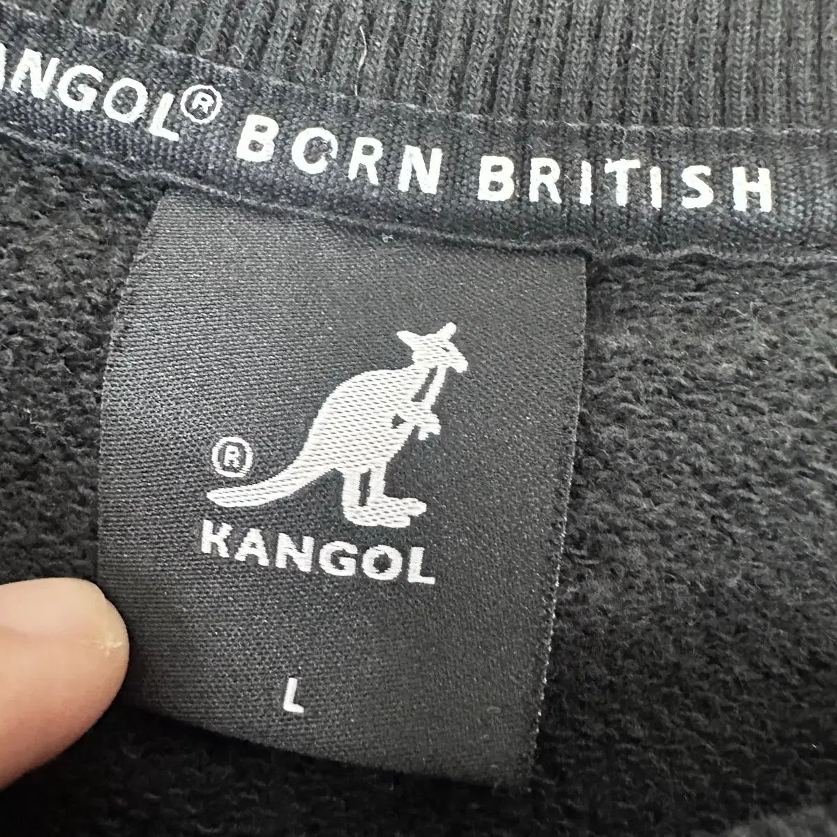 KANGOL 캉골 맨투맨 블랙 L