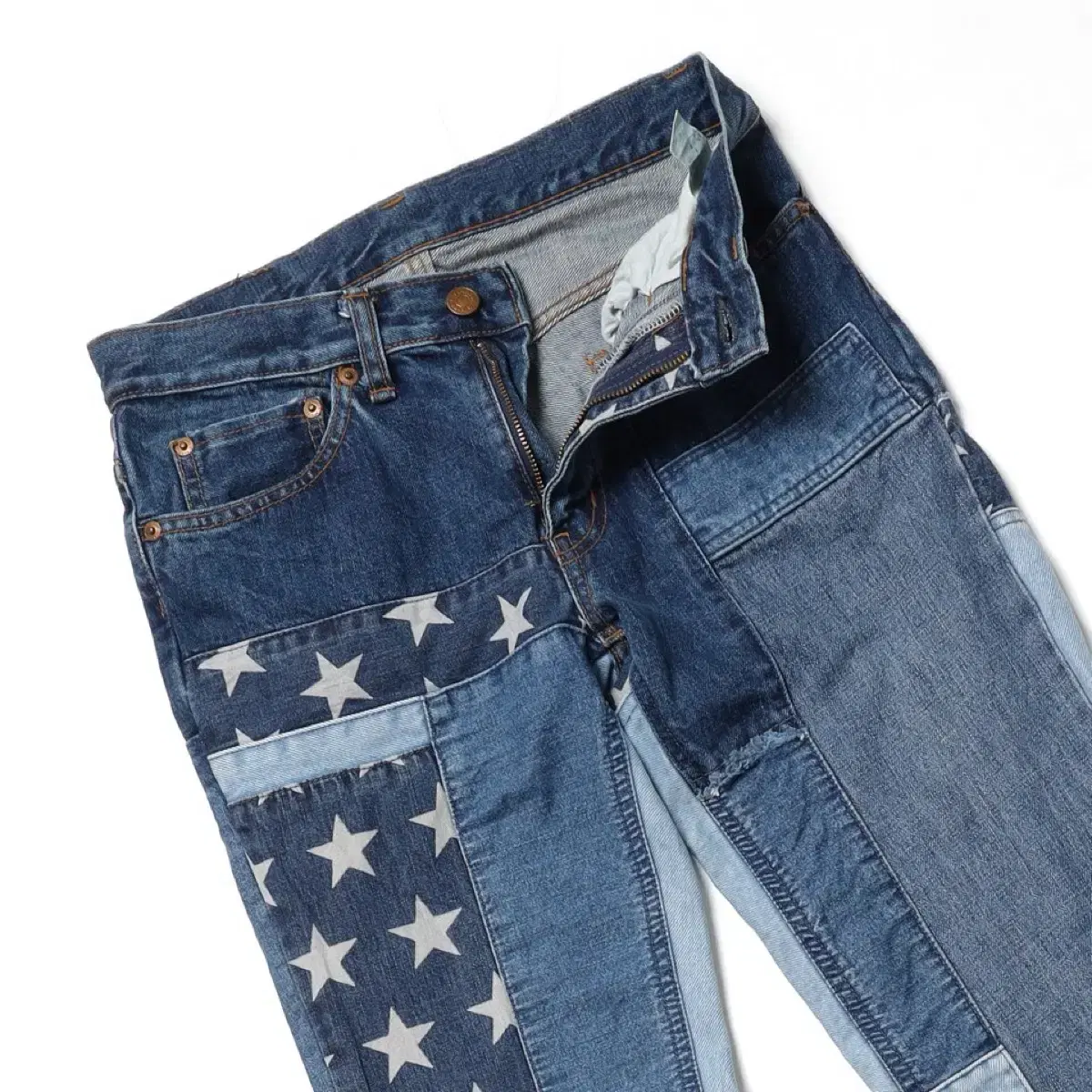 Hysteric Glamour Star Patchwork Denim