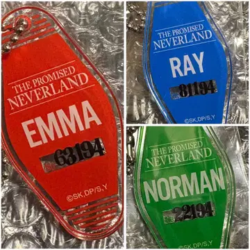 약속의 네버랜드 식별 번호 키링 Emma Norman Ray
