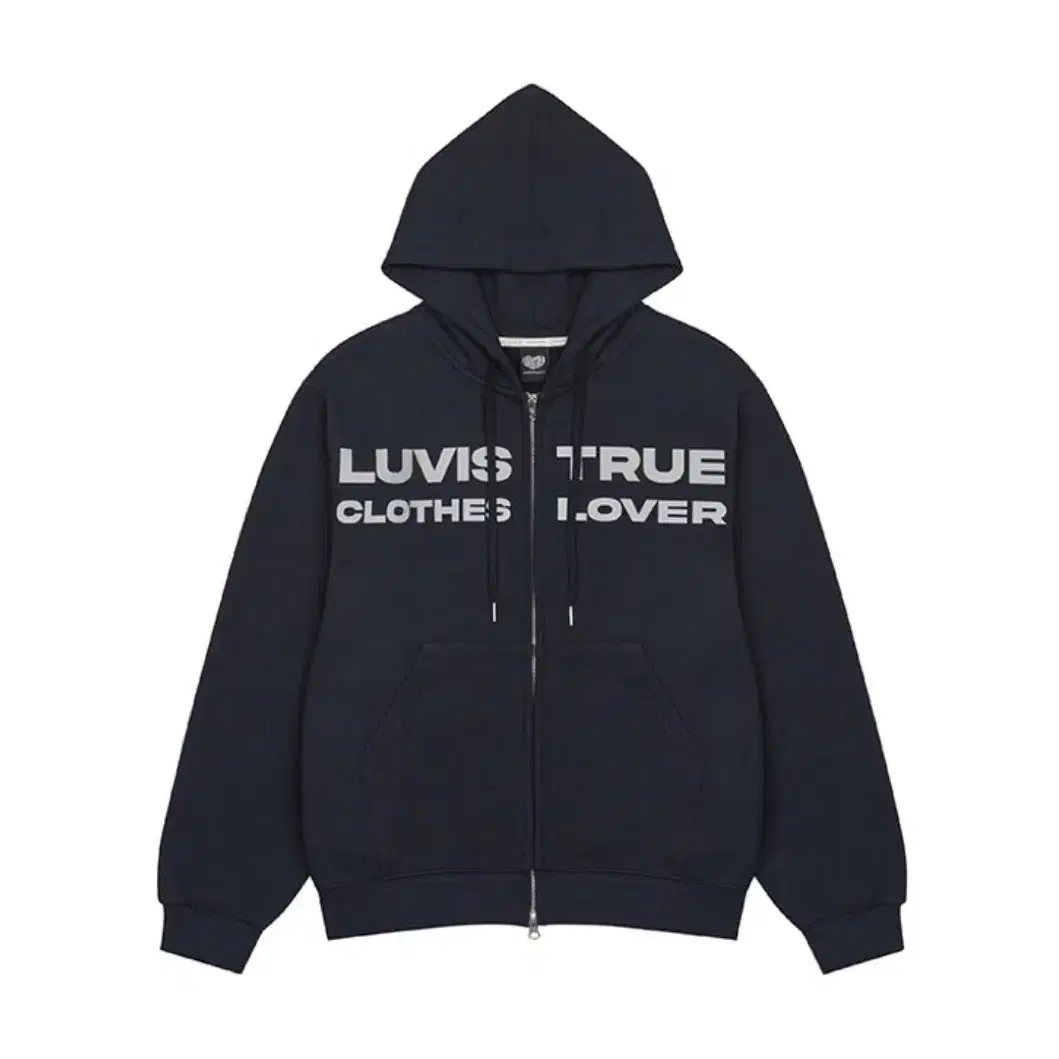 러브이즈트루 BASIC HOOD ZIP UP(NAVY)