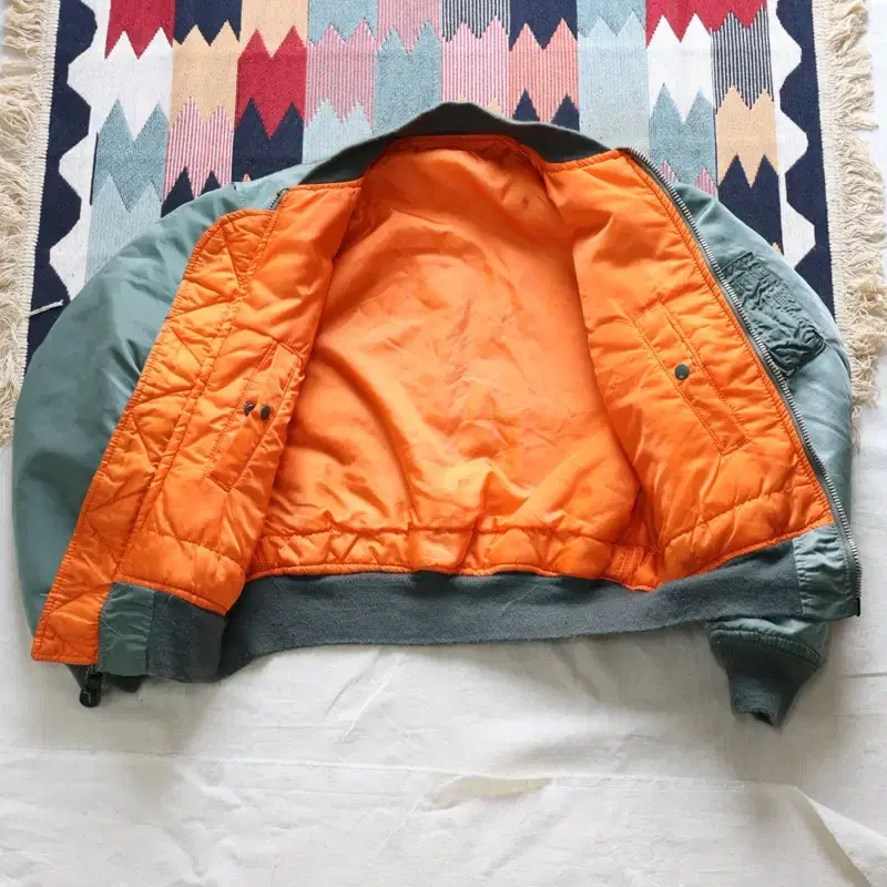 80s alpha ma-1 flight jacket