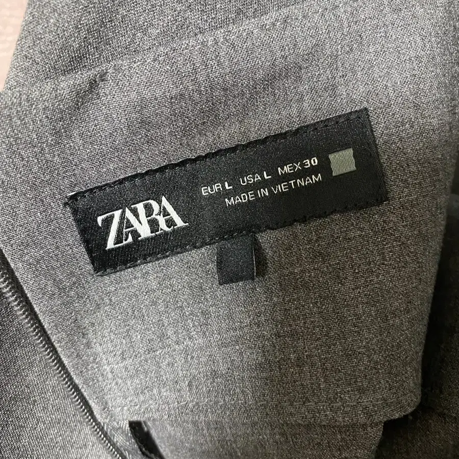 자라 zara 웨이스트 셔링 미디 원피스 L 새상품