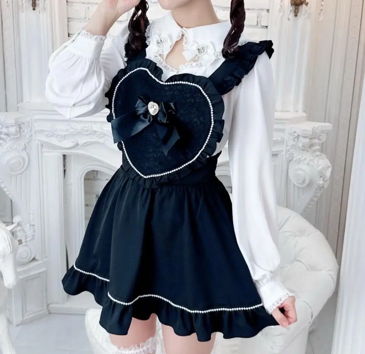 Primero Heart Apron JumpsuitMassive MinesweeperSkirtPrincessMelodyDimazDimarup