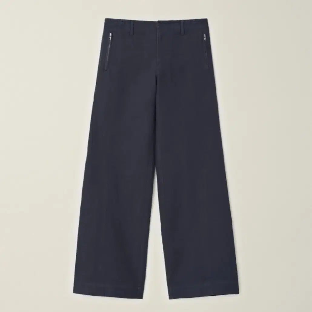 EE GARMENT DYED CURVED TROUSER CHARCOAL