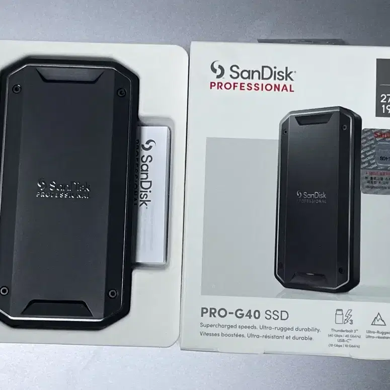 외장 SSD 샌디스크 PRO-G40 1TB A급 풀박스