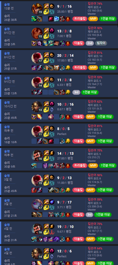 리그오브레전드 LOL GM