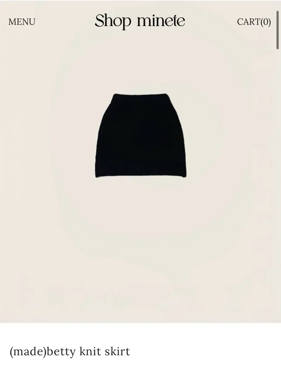 미네트 Shop minete betty knit skirt