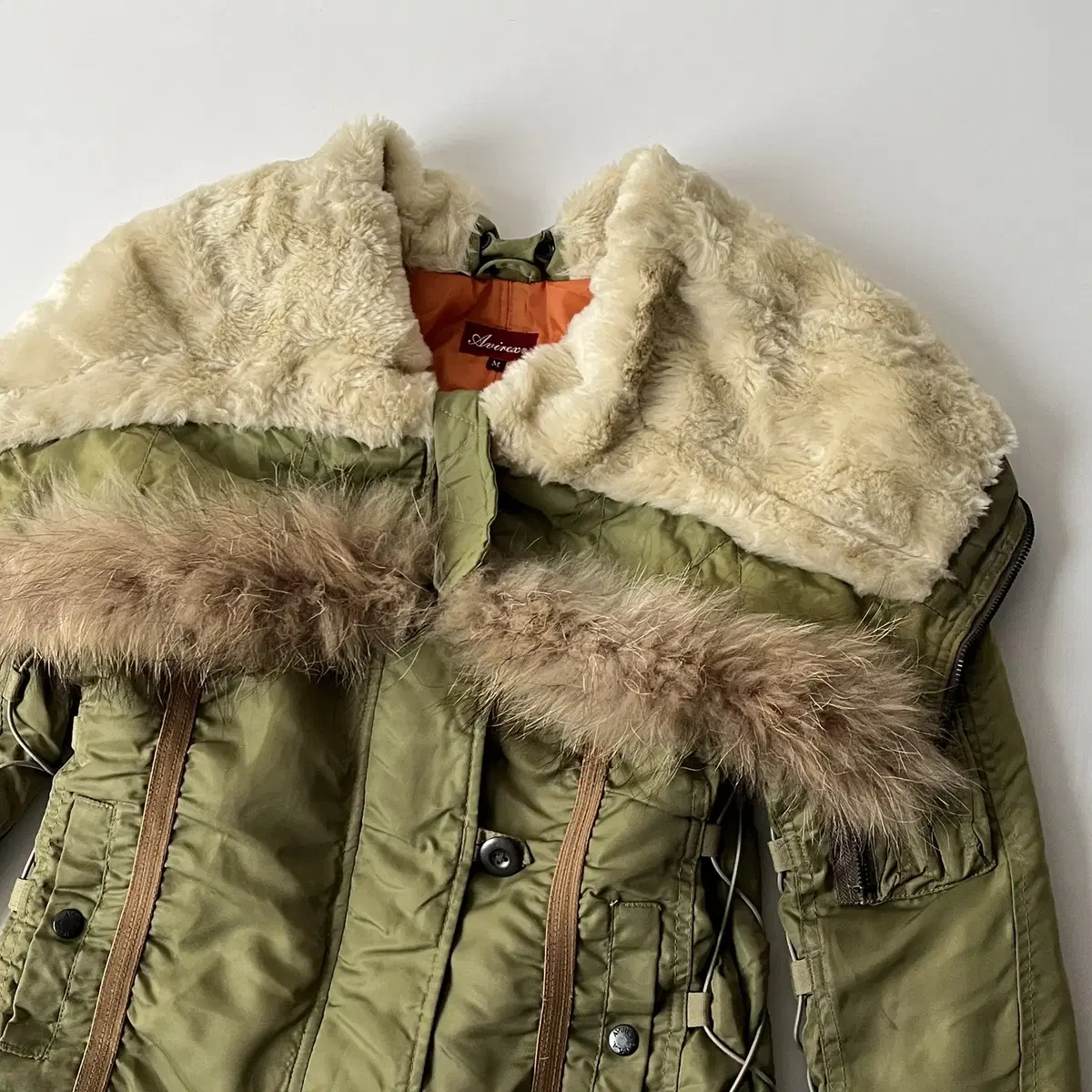 AVIREX N2B Flight Jacket ( raccoon fur )