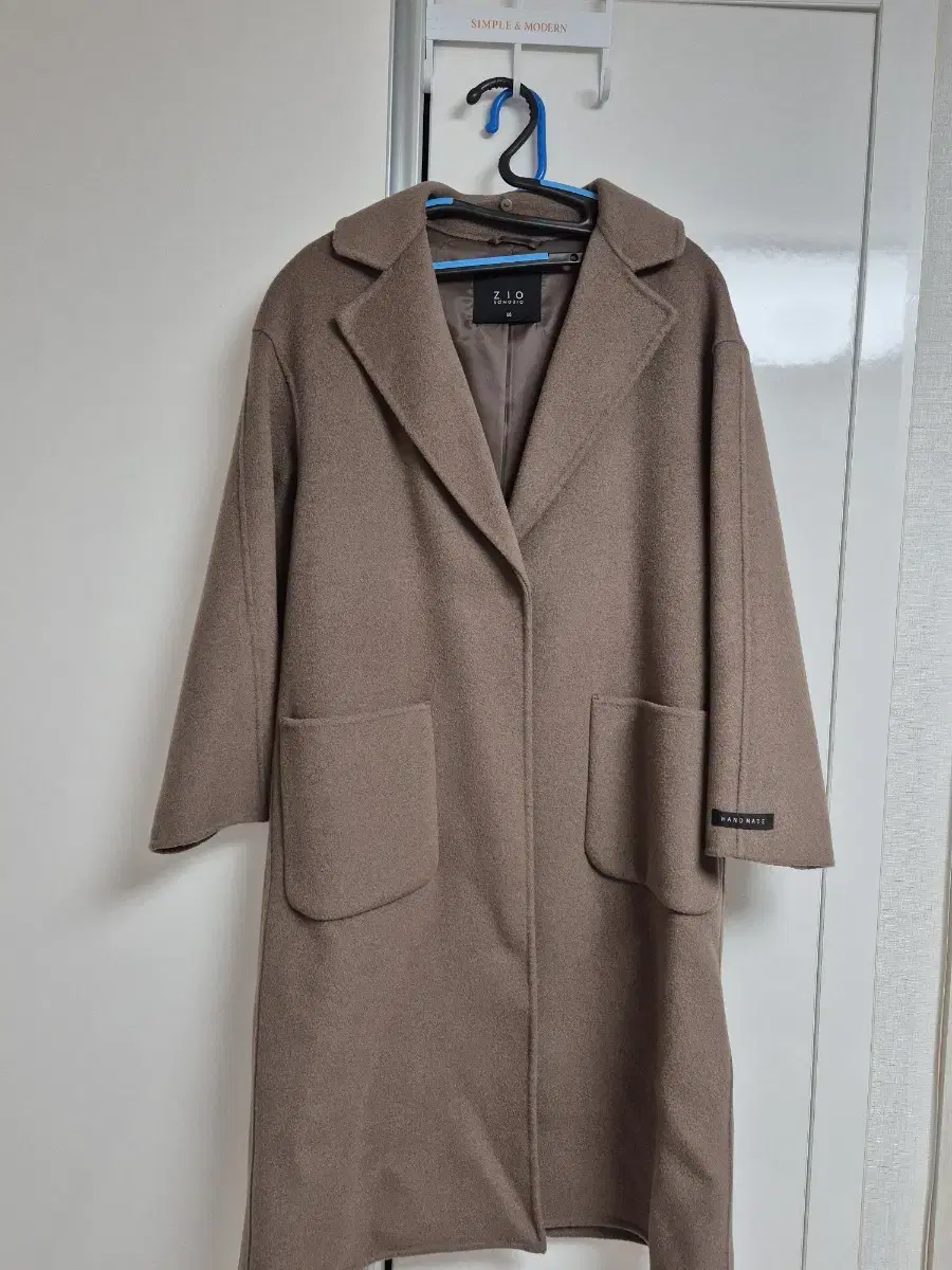 Momo100% brown handmade long coat