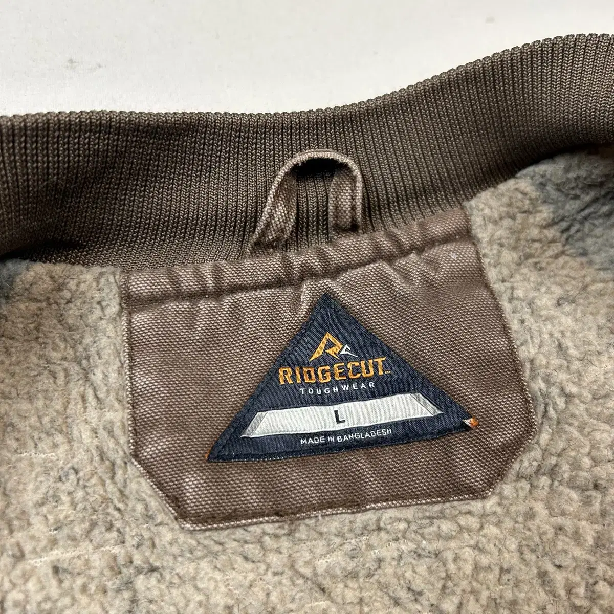 L) RIDGECUT USA 덕캔버스 워크웨어 셰르파 조끼 베스트