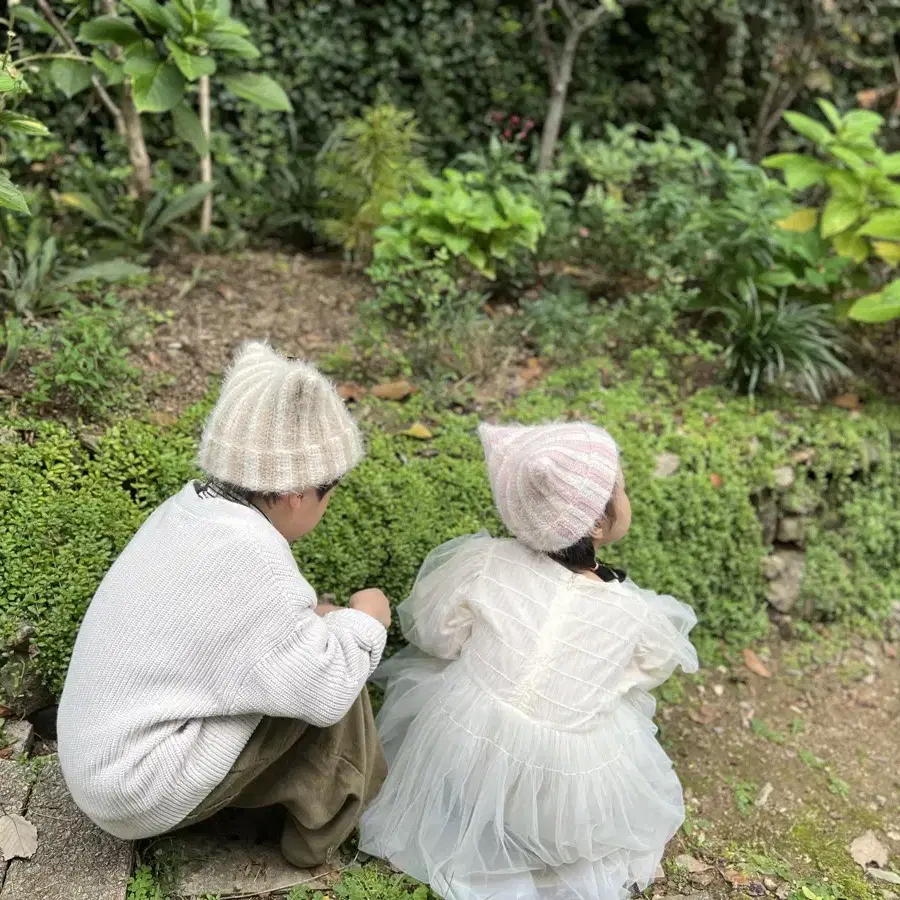 직접 뜬 뜨개 고양이 모자(사이즈 2가지)