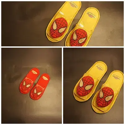 2SetBulk Yellow.RedSpidermanSlippers Interior Accessories Cafe Accessories Store Accessories