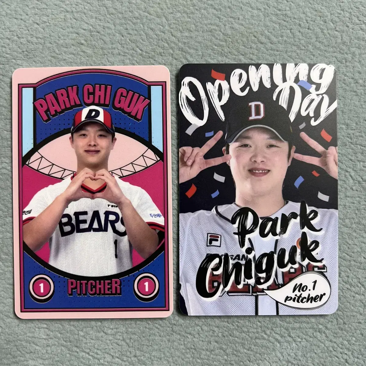 Doosan Bears Park Chi-guk Photo Card in Bulk