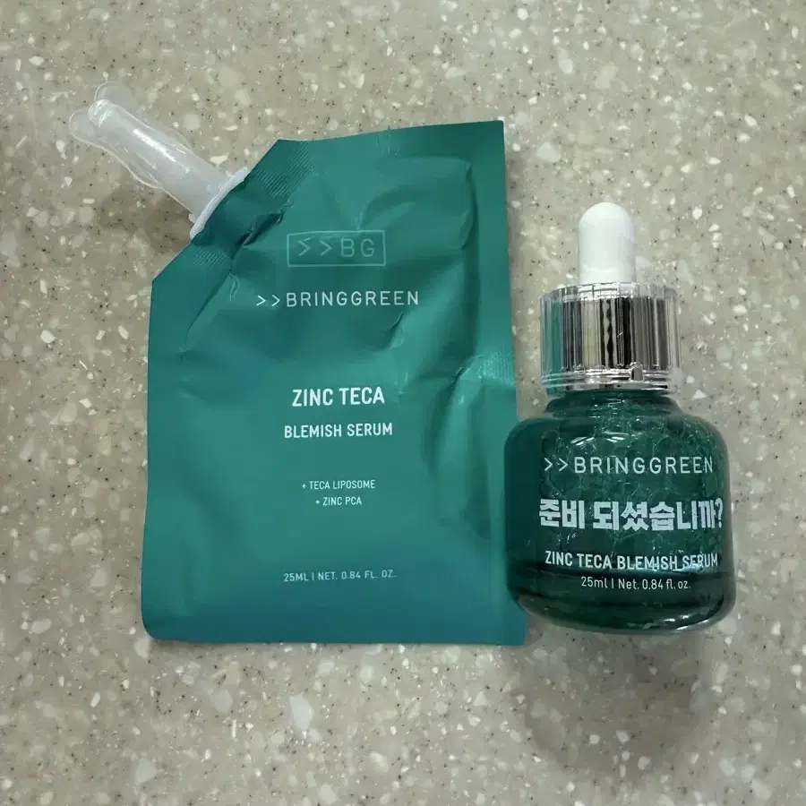 새상품 브링그린 징크 테카 블레미쉬 세럼 25ml 본품 +리필