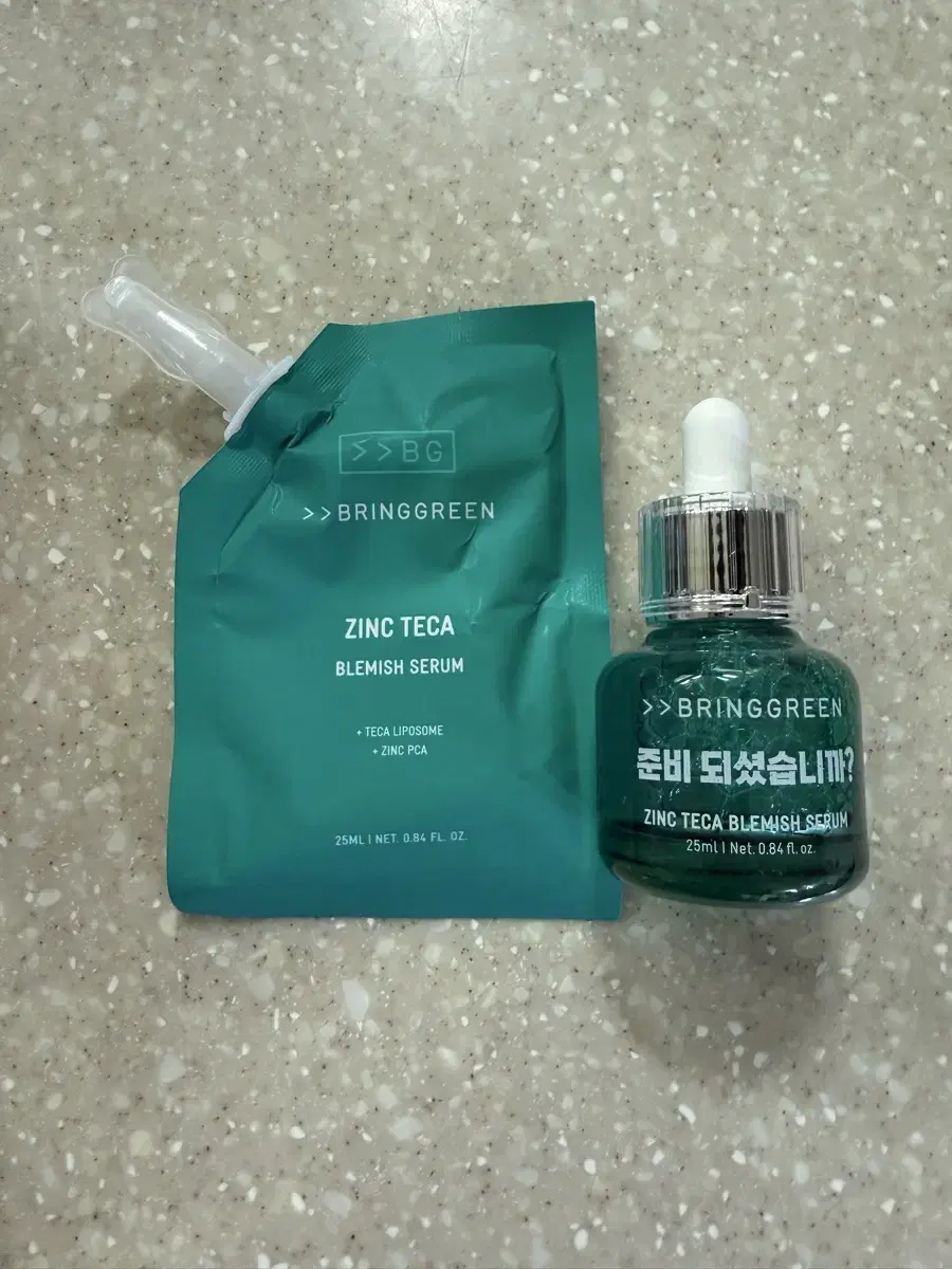 새상품 브링그린 징크 테카 블레미쉬 세럼 25ml 본품 +리필