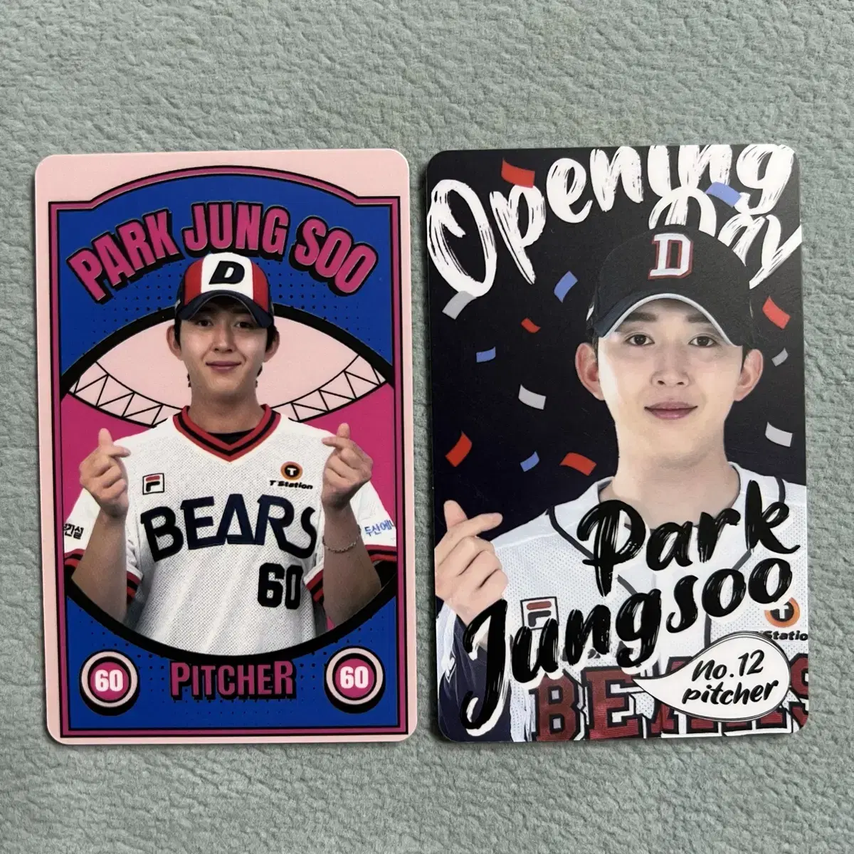 Doosan Bears park jeongsu Photo Card Bulk