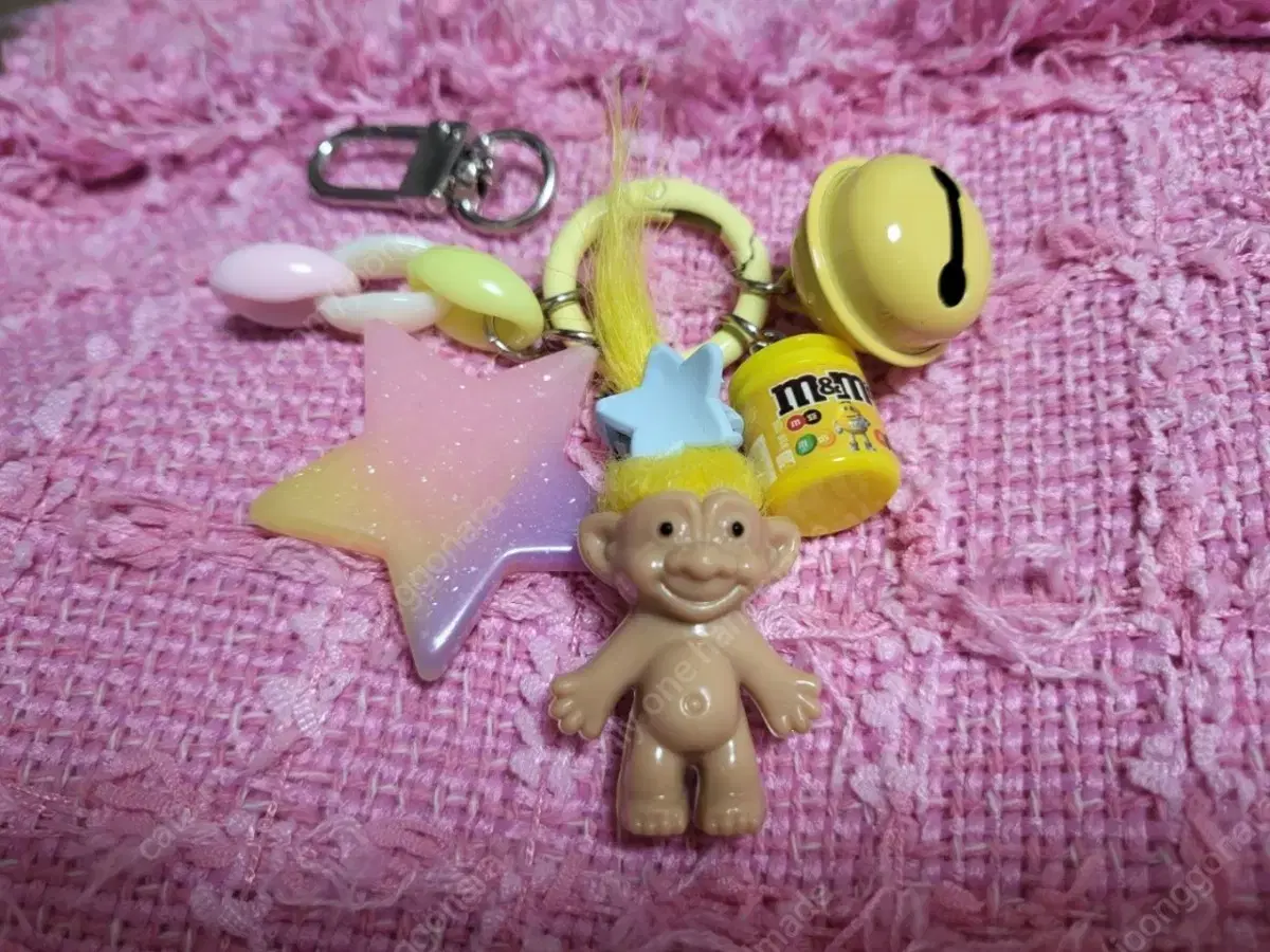 Lucky Troll doll keyring New