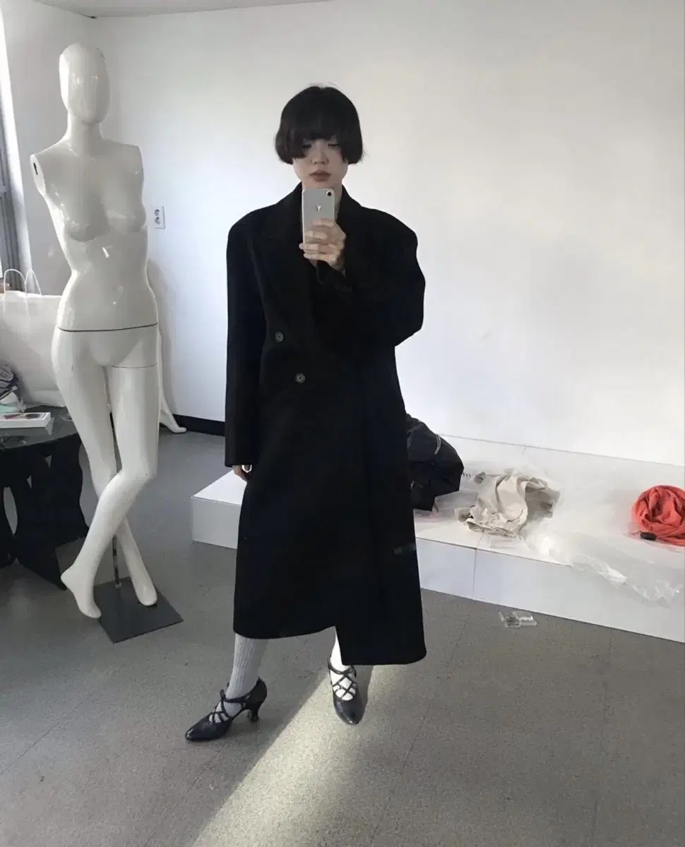 에옹쓰 롱코트 garden long over coat 팝니다