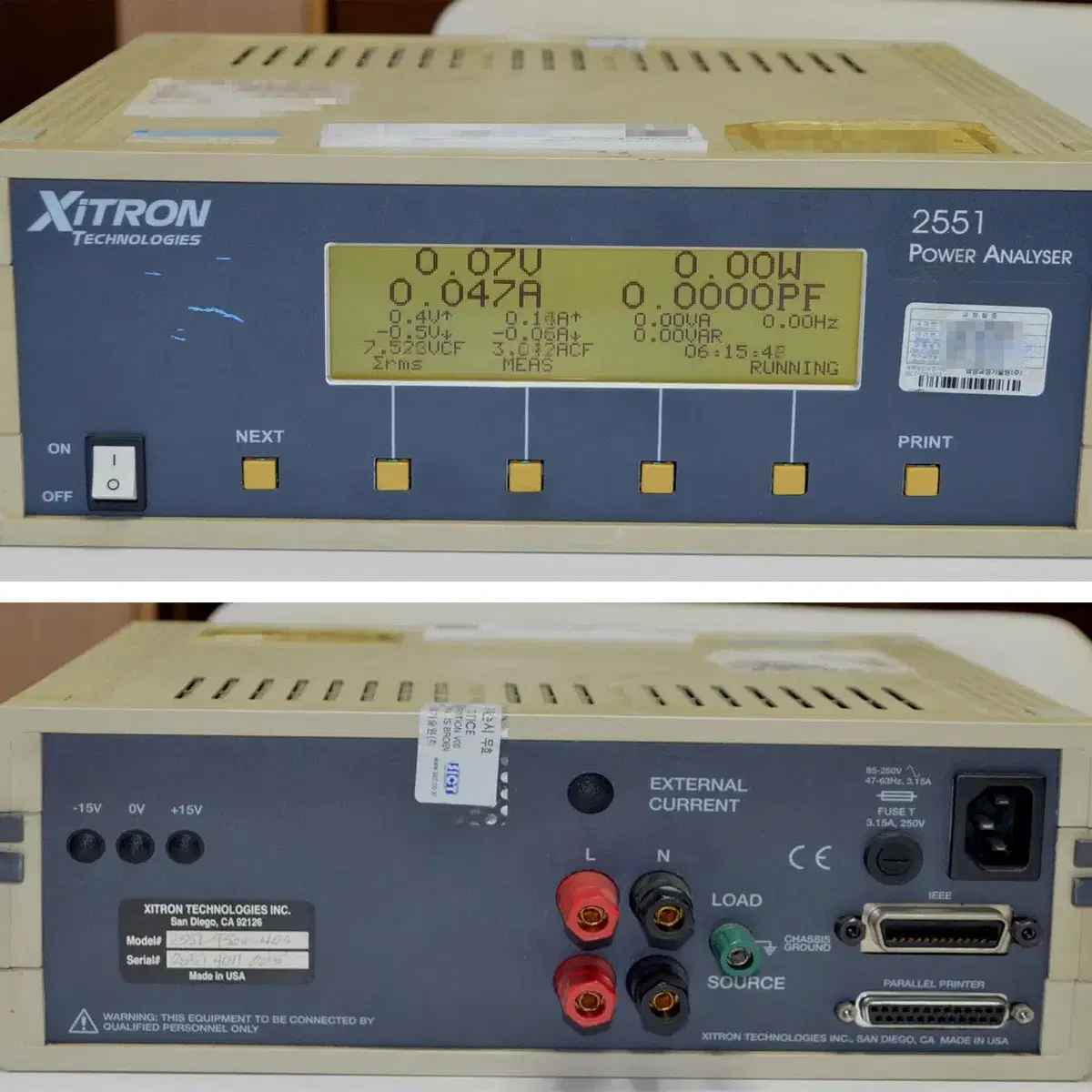 XITRON 2551 POWER ANALYZER