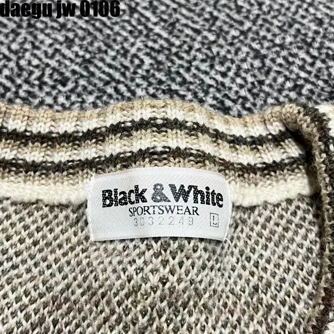 L BLACK&WHITE KNIT 블랙앤화이트 니트