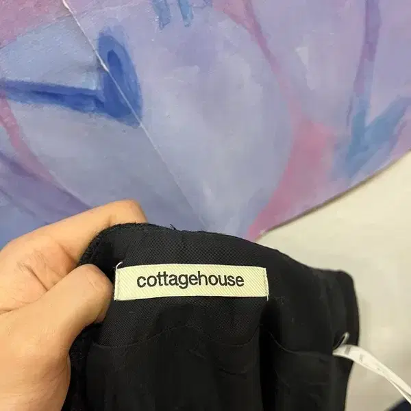 Cottage house 카티지 하우스 클래식 울 프린지 스커트 s