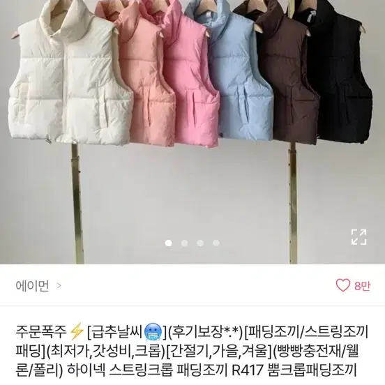 조끼패딩