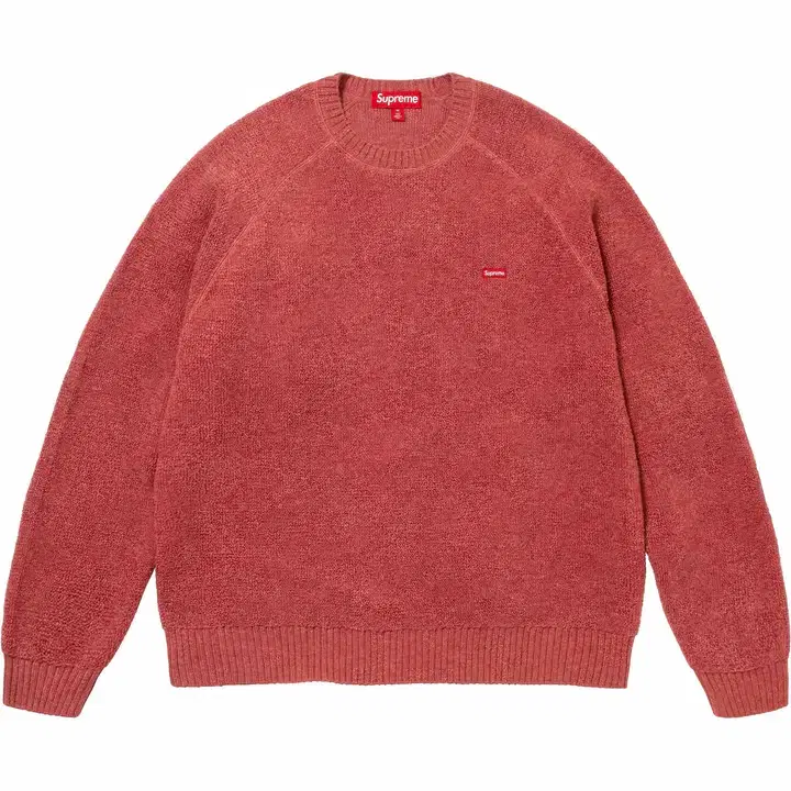 Genuine S, M, L, XL Supreme Terry Small Box Sweater Rust Men Women Knit