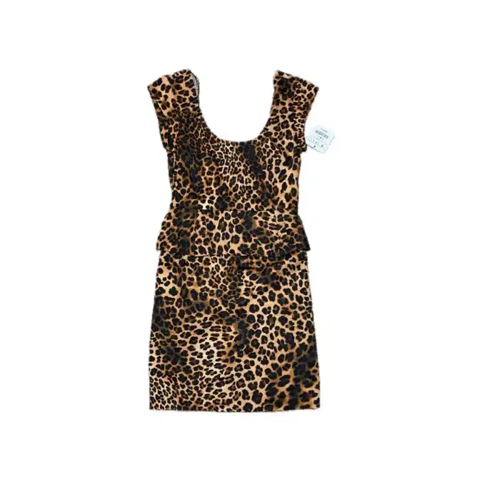 [새제품]ZARA Leopard print mini dress