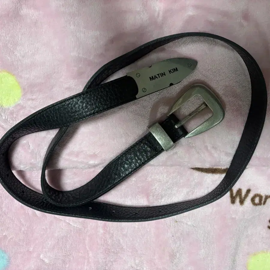 마뗑킴 벨트 WESTERN STYLE BELT IN BLACK