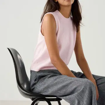 캐시미어 니트 베스트 S 유니클로: C