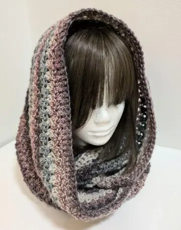 발라클라바 스타일 대형 스누드 핸드메이드