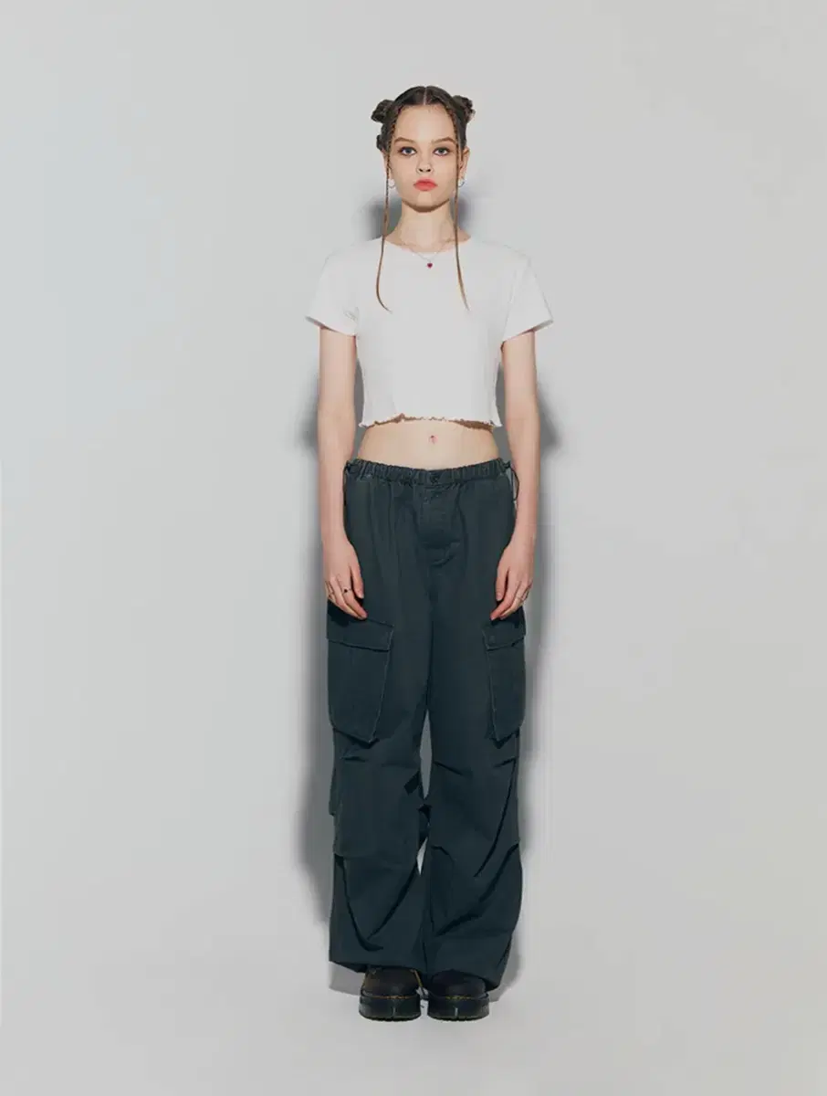 에즈이프 캘리 WASH PARACHUTE CARGO PANTS GRAY