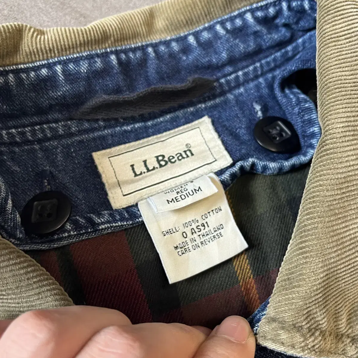 L.L.bean 정품 엘엘빈 데님 헌팅 자켓