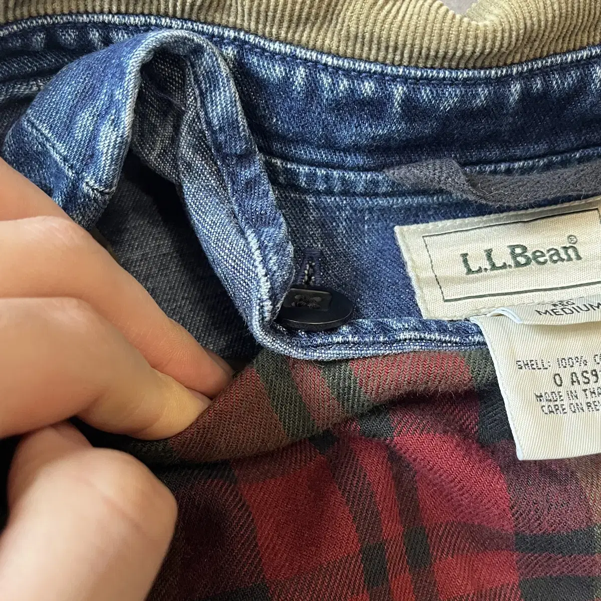 L.L.bean 정품 엘엘빈 데님 헌팅 자켓