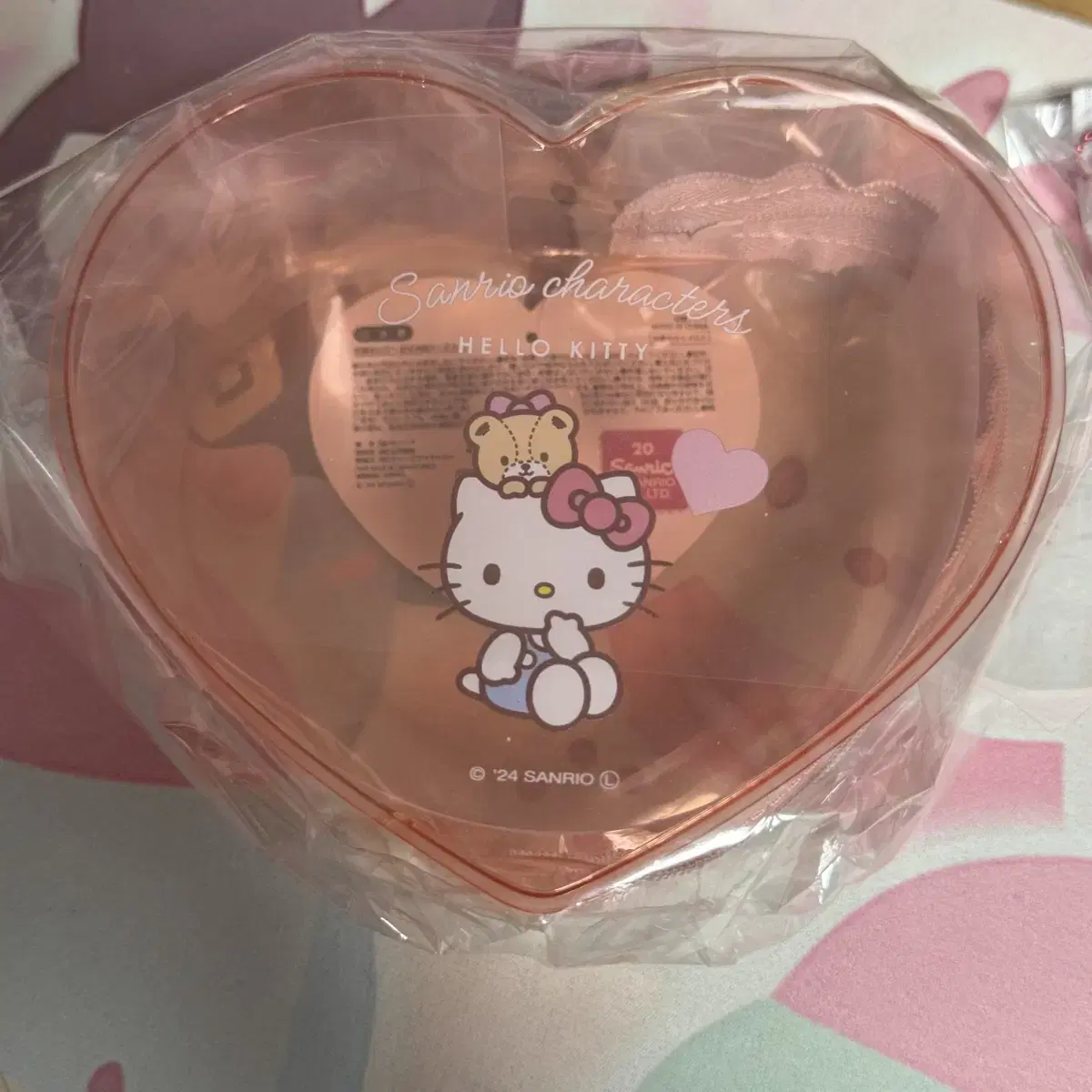 Kitty Heart Transparent Pouch