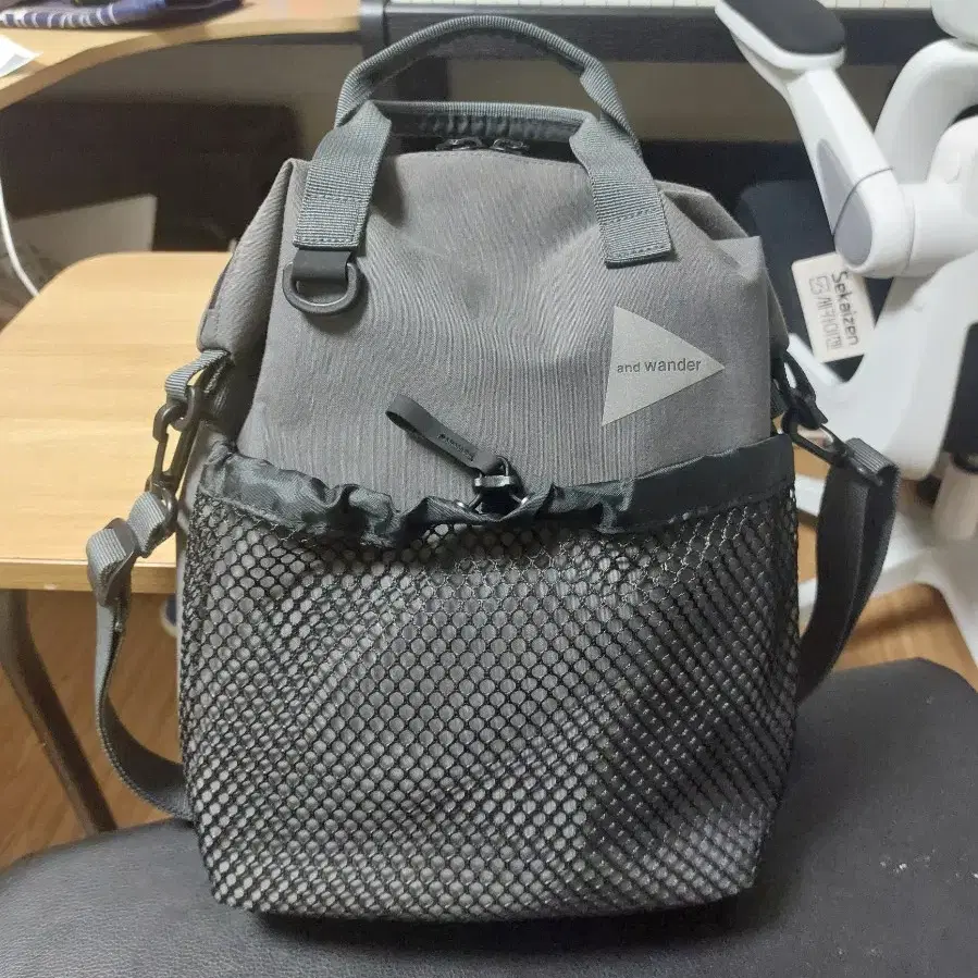 앤드원더 pe/co 2way bag gray