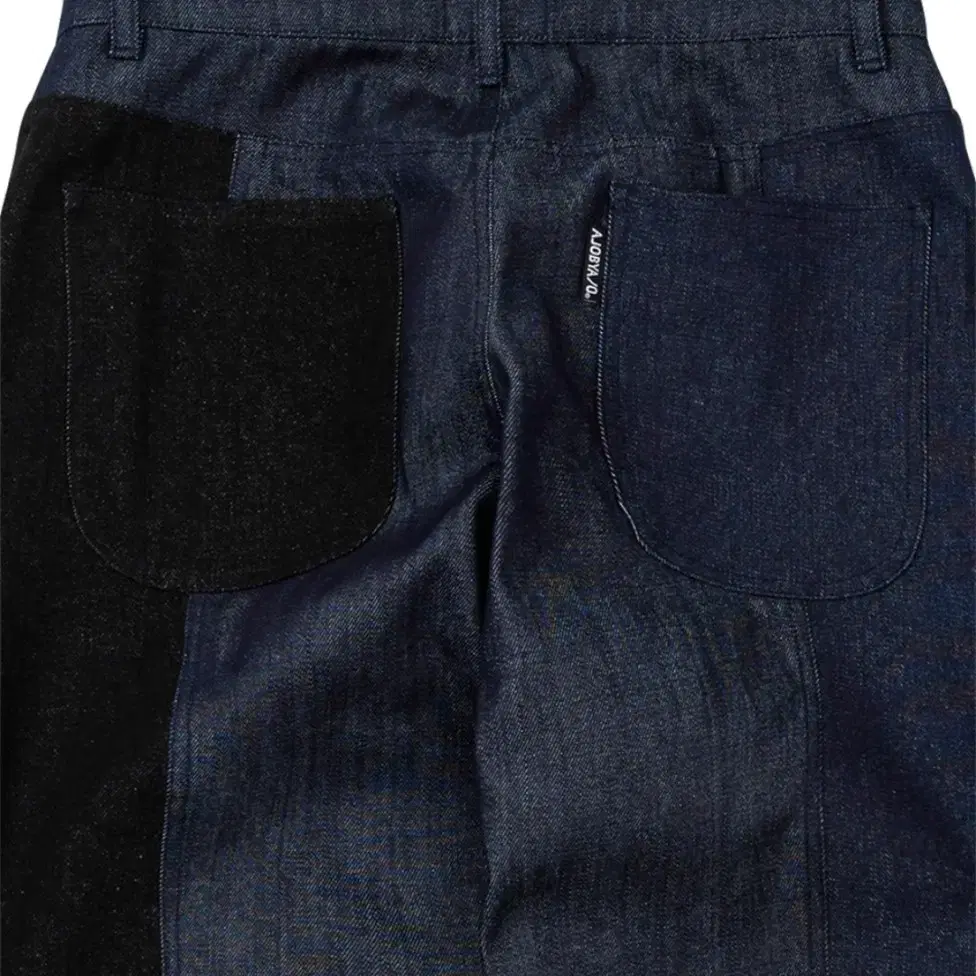 Denim Mixed Pants [NAVY]