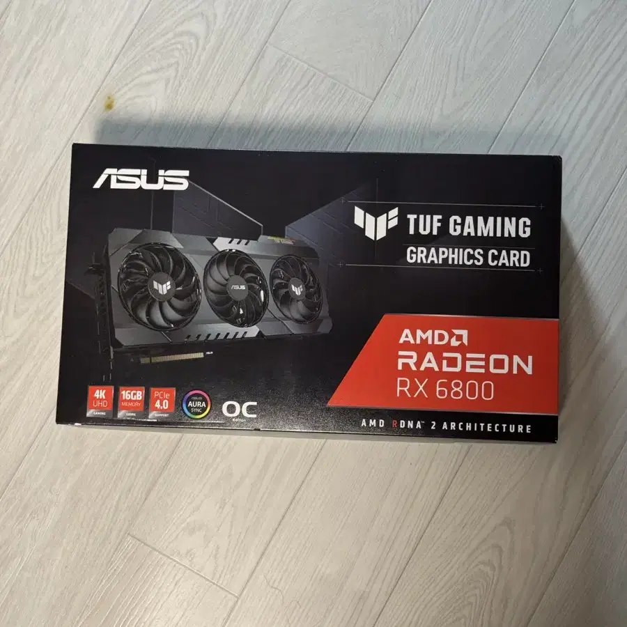 ASUS TUF RX 6800 그래픽카드(as남음)