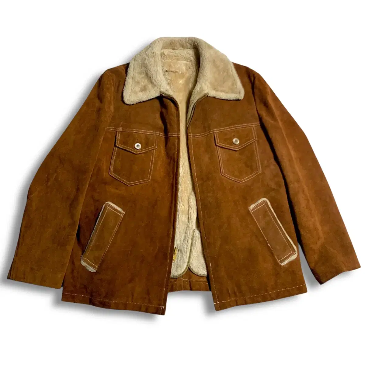 [XL] 70s Western ranch suede jacket